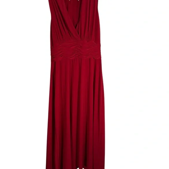 Evan Picone Deep Red Maxi Dress - Picture 7 of 11